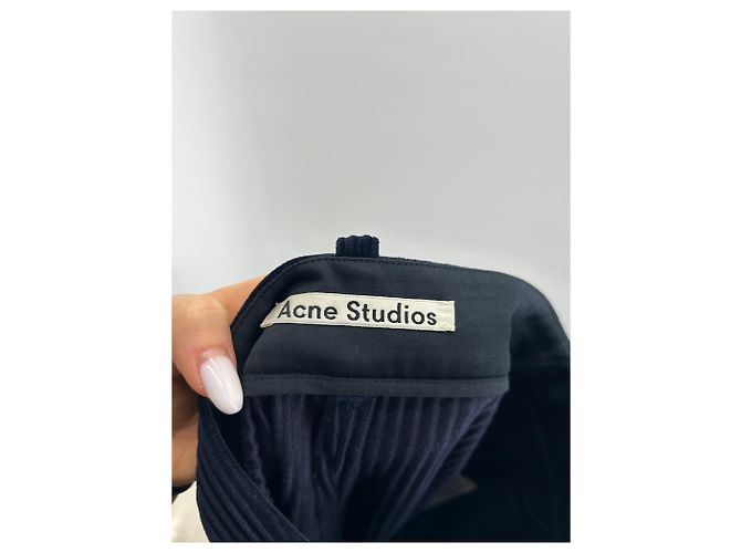 ACNE STUDIOS Hosen T.FR 36 Polyester Marineblau - Ansicht 3