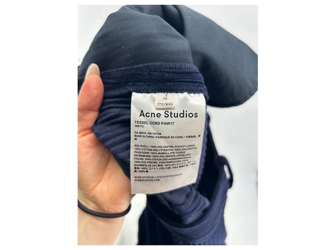 ACNE STUDIOS Hosen T.FR 36 Polyester Marineblau - Ansicht 4