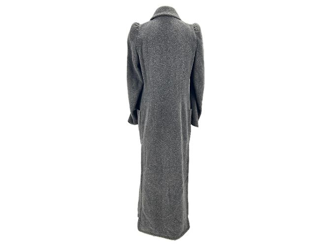 Autre Marque NON SIGNE / UNSIGNED Coats T.FR 38 Wool Grey - view 2
