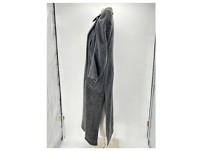 Autre Marque NON SIGNE / UNSIGNED Coats T.FR 38 Wool Grey - view 4
