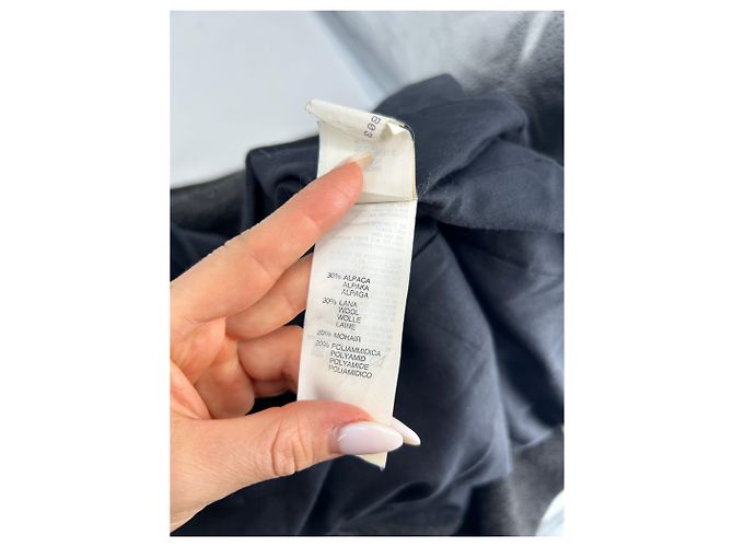 Autre Marque NON SIGNE / UNSIGNED Coats T.FR 38 Wool Grey - view 6