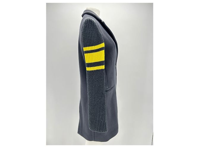 Autre Marque MIRA MIKATI Abrigos T.FR 38 Lana Negro - vista 3