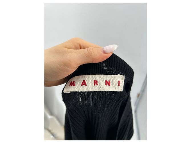 MARNI Punto T.IT 38 Algodón Negro - vista 5