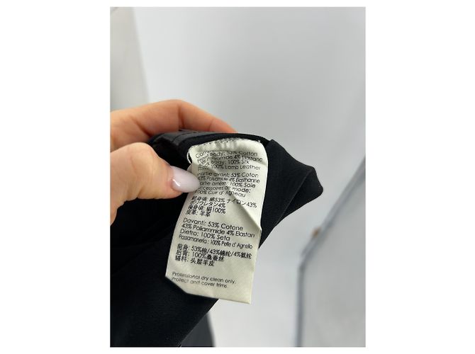 Autre Marque NO FIRMADO / NO FIRMADO Tops T.US 2 Algodón Negro - vista 3