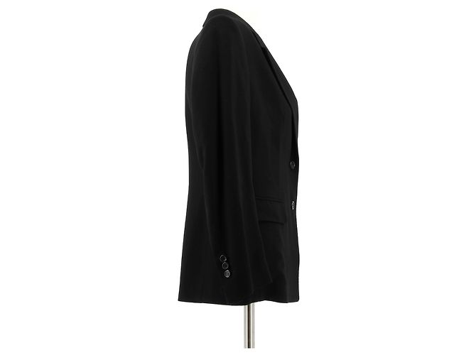 Jaquetas YVES SAINT LAURENT T.FR 40 Cashmere Preto - vista 3