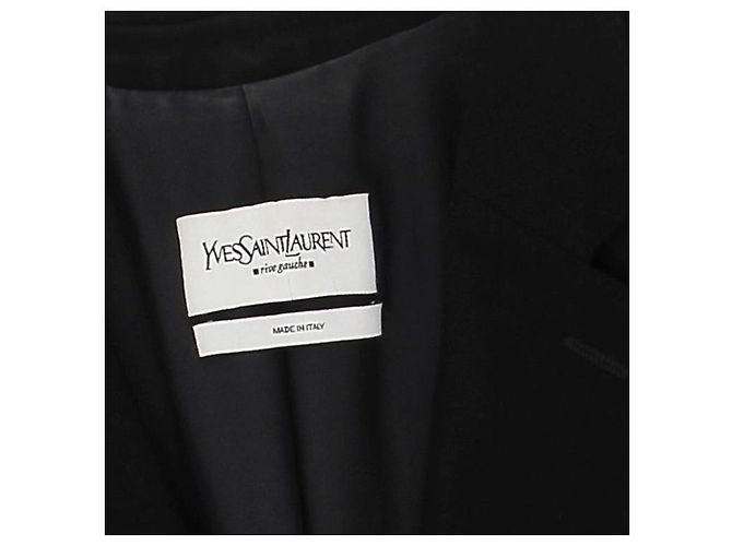Jaquetas YVES SAINT LAURENT T.FR 40 Cashmere Preto - vista 5