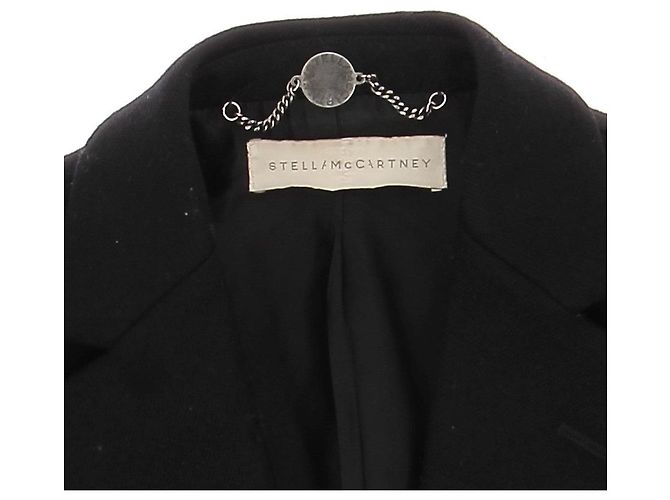 Stella Mc Cartney Casacos STELLA MCCARTNEY T.IT 42 Lã Preto - vista 5
