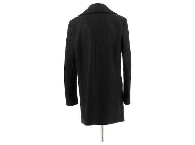 Abrigos SAINT LAURENT T.FR 38 Lana Negro - vista 2