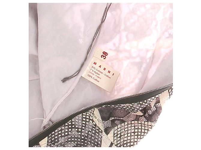 Vestido MARNI T.IT 38 Algodón Gris - vista 5