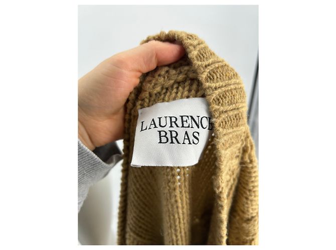 LAURENCE BRAS Strickwaren T.FR Einheitsgröße Wolle Gelb - Ansicht 5
