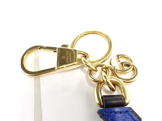 Portachiavi Gucci 727662 Nero Blu Beige - vista 4