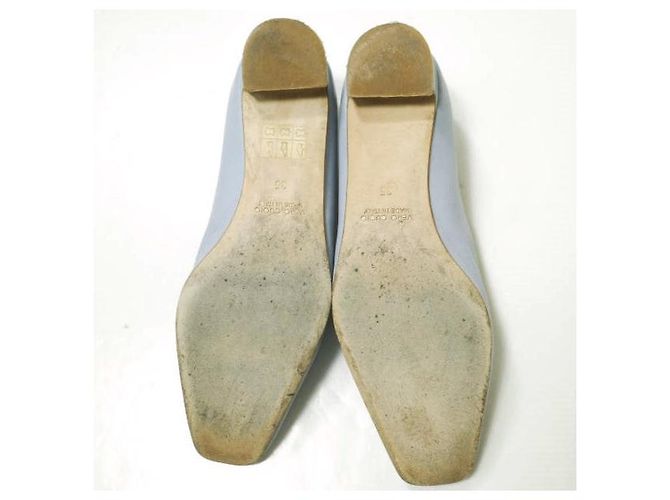 Autre Marque Scarpe flat quadrate in pelle ERIKA ROCCHI Blu - vista 11