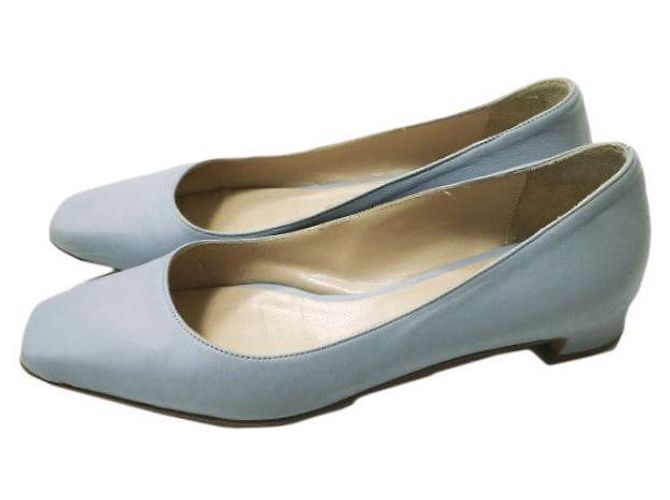 Autre Marque Scarpe flat quadrate in pelle ERIKA ROCCHI Blu - vista 2