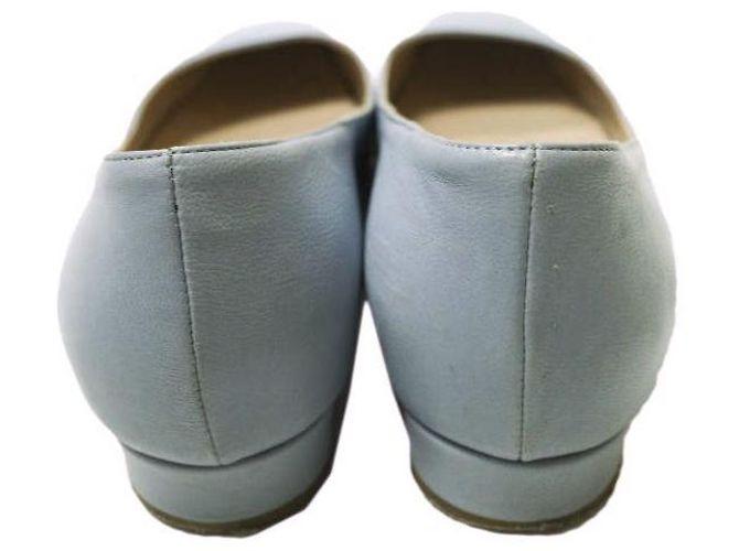 Autre Marque Scarpe flat quadrate in pelle ERIKA ROCCHI Blu - vista 4