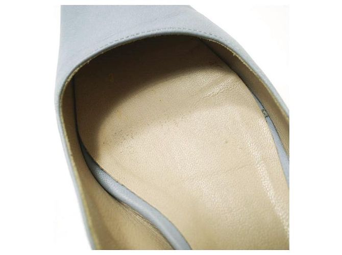 Autre Marque Scarpe flat quadrate in pelle ERIKA ROCCHI Blu - vista 9