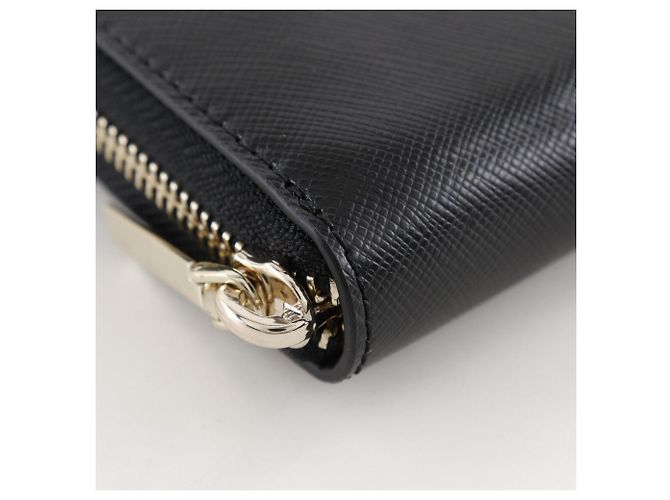 Portafoglio in pelle con zip Kate Spade PWR00281 Nero - vista 4