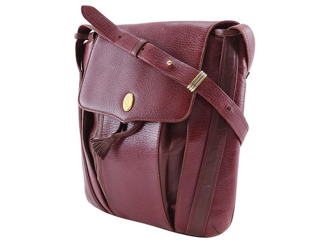 Borsa a spalla in pelle della linea Must di Cartier Marrone - vista 2