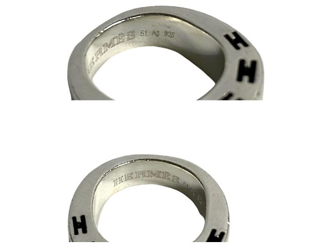 Hermès Hermes Clarte Silver 925 Ring Size 7 Silvery - view 3