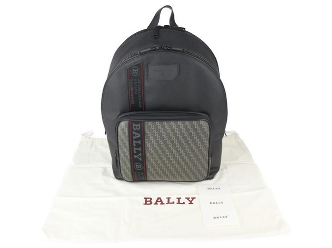 Zaino in pelle nera Bally Sarkis PBB Off Shore Nero - vista 10