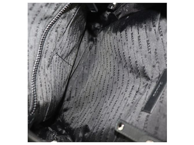 Zaino in pelle nera Bally Sarkis PBB Off Shore Nero - vista 8