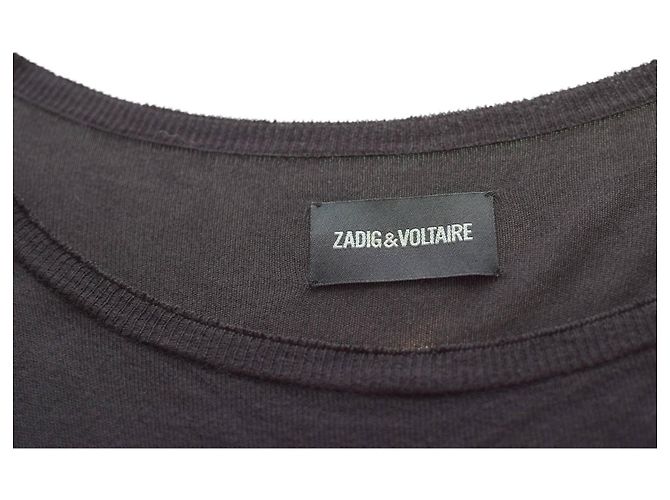Zadig & Voltaire Zuma V Mini-Strickkleid aus Viskose Schwarz S - Ansicht 3