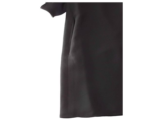 Abito mini in seta nera Chloé con zip frontale Nero - vista 6