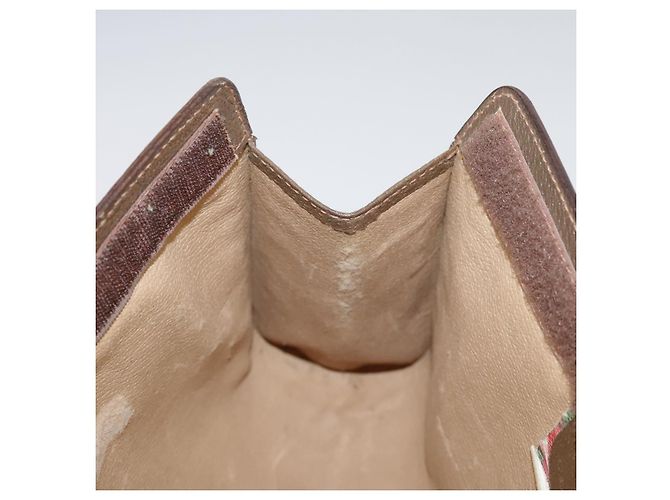GUCCI GG Supreme Web Sherry Line Clutch Bag PVC Beige Rosso 89 01 032 Auth bs21276 - vista 16