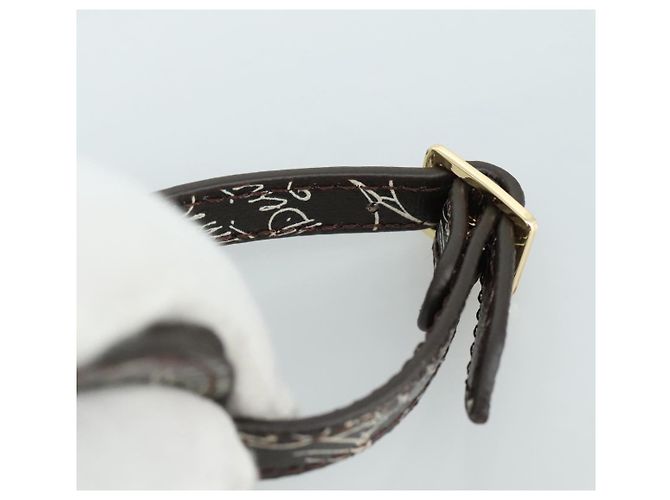 Etichetta del nome in pelle Berluti Calligraphy marrone Auth bs21332 - vista 7