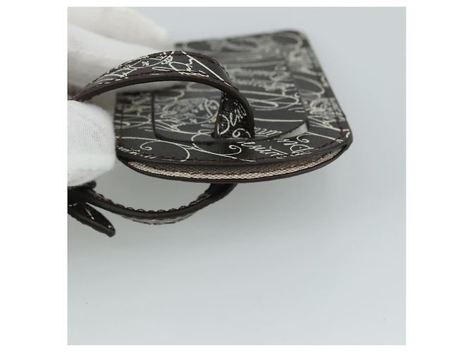 Etichetta del nome in pelle Berluti Calligraphy marrone Auth bs21332 - vista 9