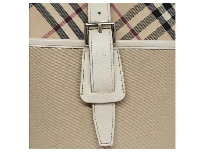 BURBERRY Nova Check Schultertasche aus Canvas Beige Auth yk16685 - Ansicht 14