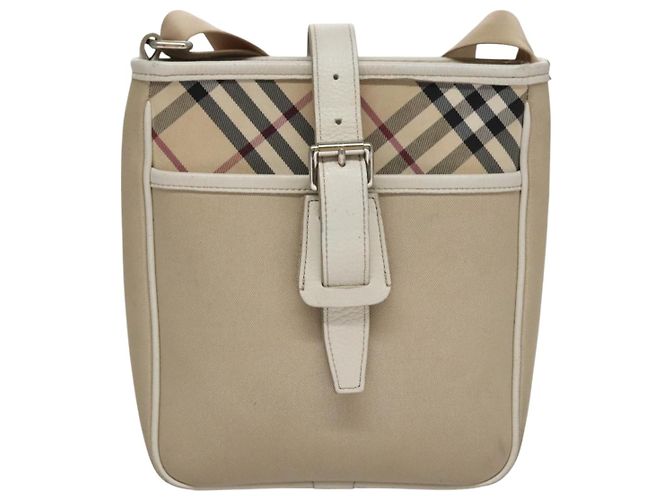 BURBERRY Nova Check Schultertasche aus Canvas Beige Auth yk16685 - Ansicht 2