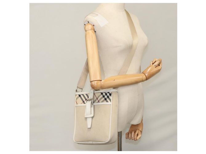 BURBERRY Nova Check Schultertasche aus Canvas Beige Auth yk16685 - Ansicht 23
