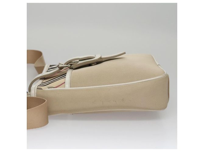 BURBERRY Nova Check Schultertasche aus Canvas Beige Auth yk16685 - Ansicht 5
