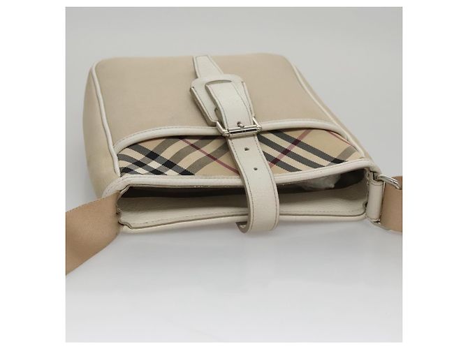 BURBERRY Nova Check Schultertasche aus Canvas Beige Auth yk16685 - Ansicht 6