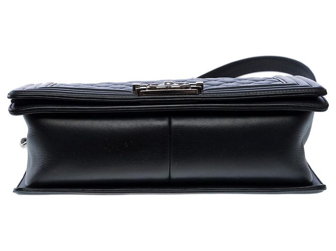 Sac CHANEL Boy en Cuir Noir - 102406 - vue 11