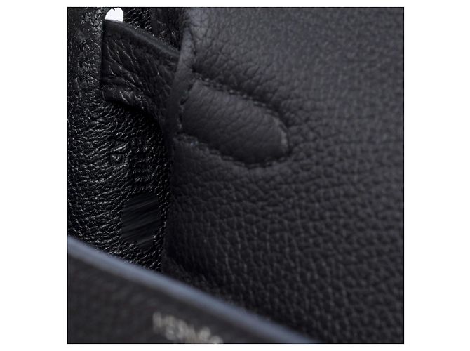 Hermès Sac HERMES Kelly 25 en Cuir Noir - 102379 - vue 8