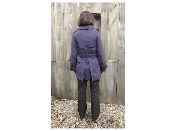 Gabardina Burberry Morada de Gabardina de Algodón Púrpura - vista 5