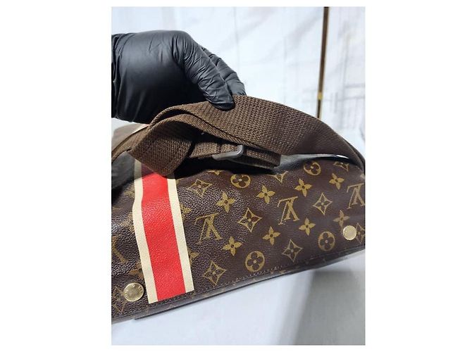 Borsa messenger/crossbody Naviglio in tela Monogram LOUIS VUITTON marrone - vista 15
