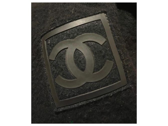 Felpa con zip Vintage Chanel Sport Line, 38 EU Nero Grigio antracite Silver hardware - vista 15