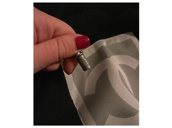 Felpa con zip Vintage Chanel Sport Line, 38 EU Nero Grigio antracite Silver hardware - vista 17