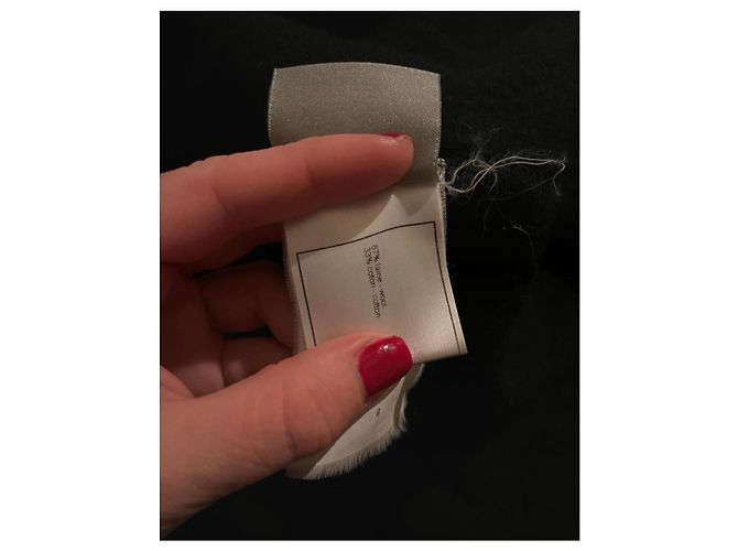 Felpa con zip Vintage Chanel Sport Line, 38 EU Nero Grigio antracite Silver hardware - vista 20