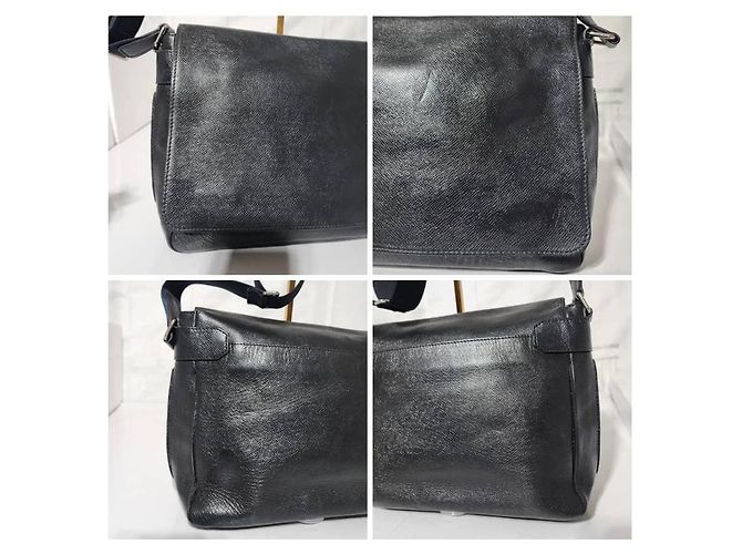 Borsa messenger/crossbody Louis Vuitton Taiga Viktor blu navy profondo - vista 12