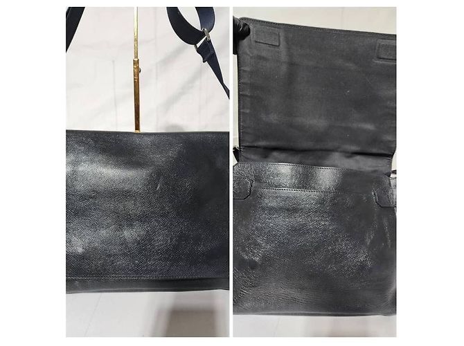 Borsa messenger/crossbody Louis Vuitton Taiga Viktor blu navy profondo - vista 5