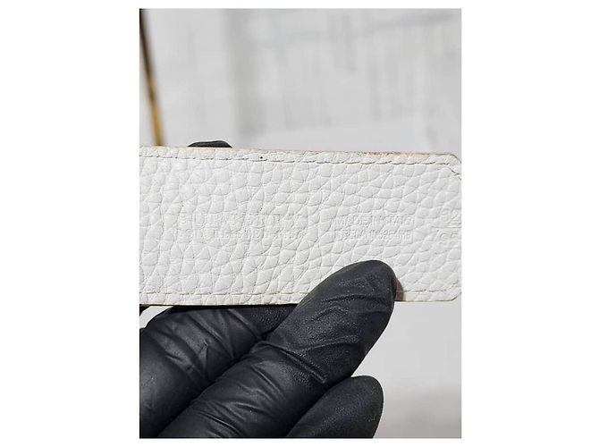 Burberry Nova Check beschichteter Canvas und Lackleder Gürtel Beige/Creme Größe: 32'' Roh - Ansicht 7