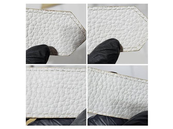 Burberry Nova Check beschichteter Canvas und Lackleder Gürtel Beige/Creme Größe: 32'' Roh - Ansicht 8