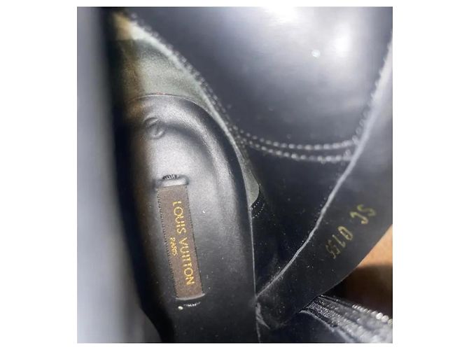 Botines de cuero negro Louis Vuitton - vista 10