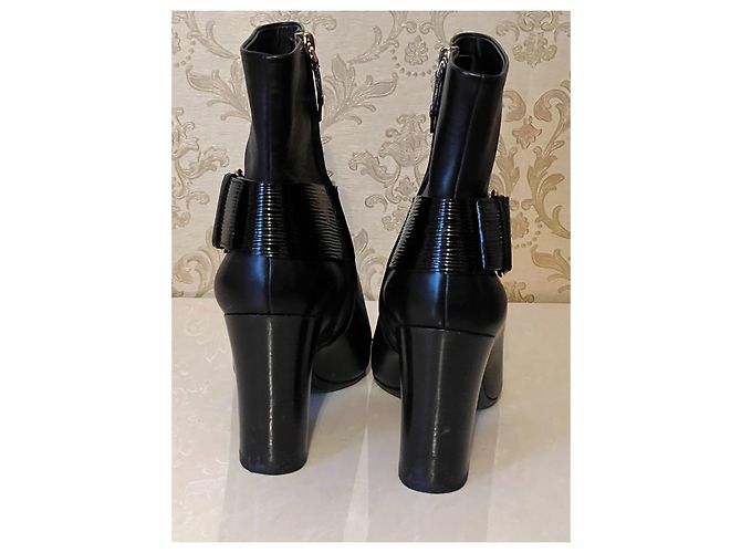 Botines de cuero negro Louis Vuitton - vista 11