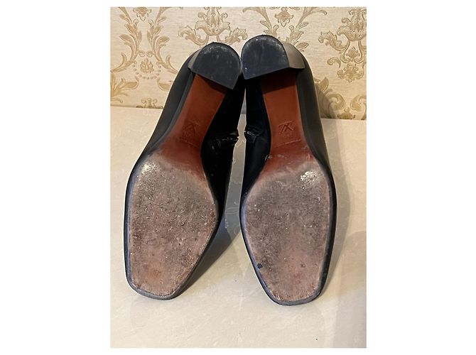 Botines de cuero negro Louis Vuitton - vista 12