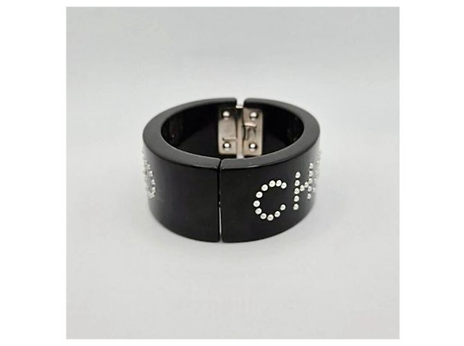 Bracciale mini perle nere Chanel COCO, 2008 P Nero Crudo Silver hardware - vista 4