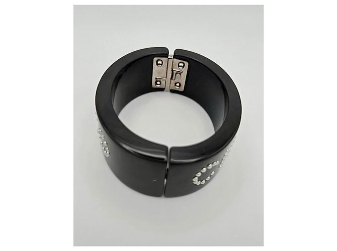 Bracciale mini perle nere Chanel COCO, 2008 P Nero Crudo Silver hardware - vista 5